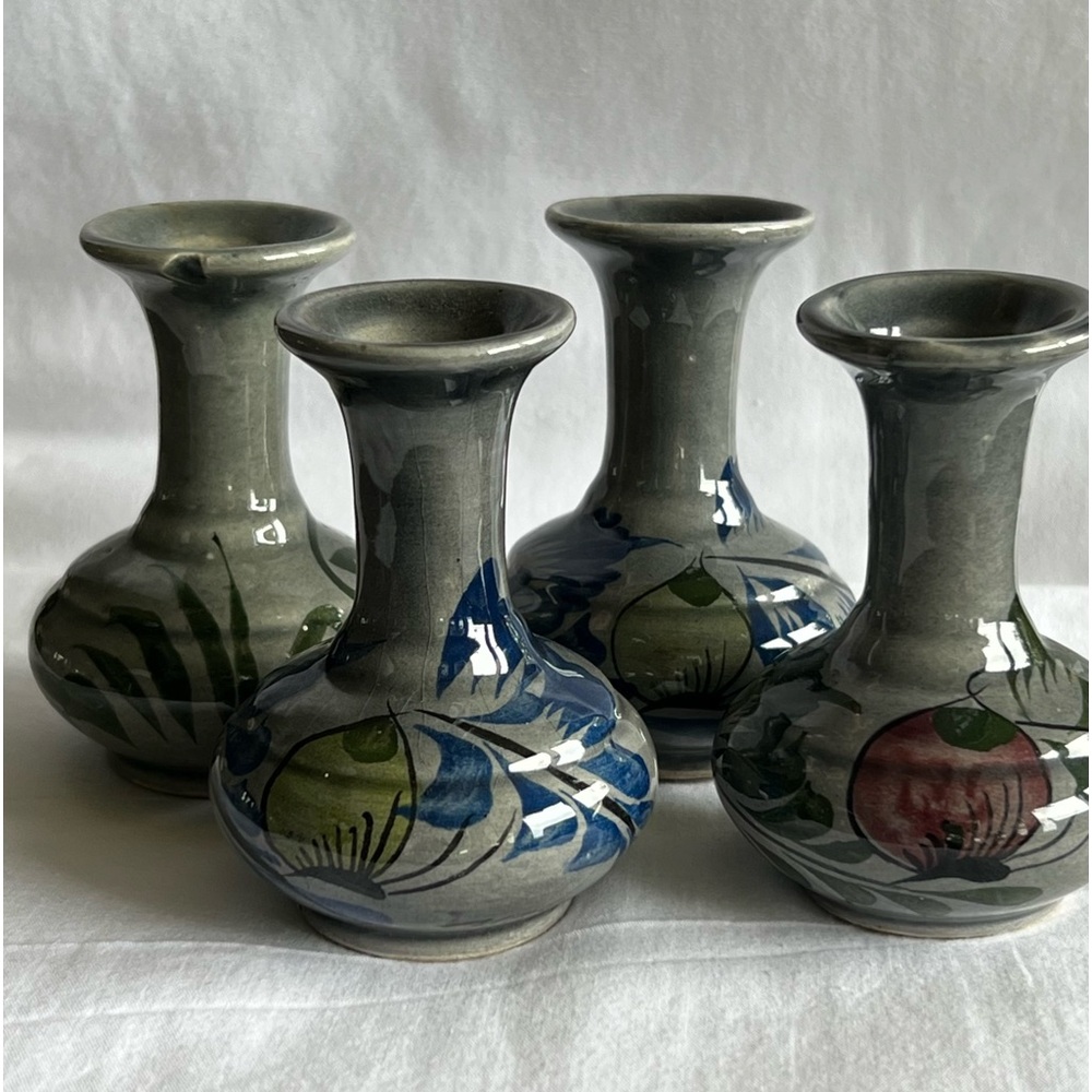 Four Small Mexican Vases